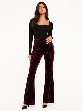 🌹 NWOT! Red Velvet Pants